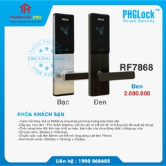 KHOÁ KHÁCH SẠN PHGLOCK RF7868