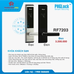 KHOÁ KHÁCH SẠN PHGLOCK RF7203 ĐEN