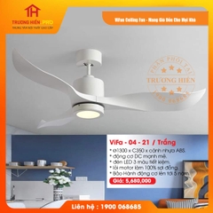 QUẠT TRẦN ĐÈN VIFAN CEILING VIFA 04 - 21/ TRẮNG