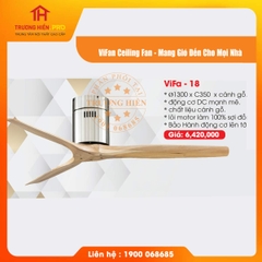 QUẠT TRẦN ĐÈN VIFAN CEILING VIFA 18