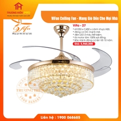 QUẠT TRẦN ĐÈN VIFAN CEILING VIFA 27