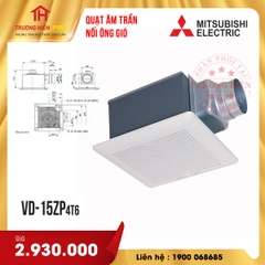 QUẠT ÂM TRẦN NỐI ỐNG GIÓ MITSUBISHI VD-15ZP4T6