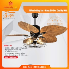 QUẠT TRẦN ĐÈN VIFAN CEILING VIFA 51