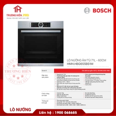 LÒ NƯỚNG ÂM TỦ BOSCH HBG655BS1M