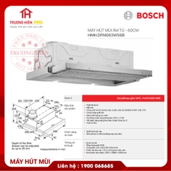 MÁY HÚT MÙI ÂM TỦ BOSCH DFM063W56B