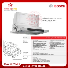 MÁY HÚT MÙI ÂM TỦ BOSCH DFS067K51