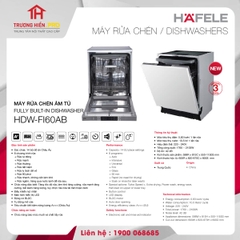 MÁY RỬA CHÉN ÂM TỦ HAFELE HDW-FI60AB