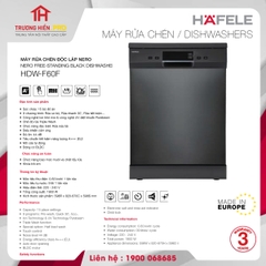 MÁY RỬA CHÉN ĐỘC LẬP HAFELE HDW-F60F