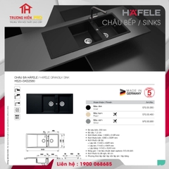 CHẬU ĐÁ HAFELE HS20-GKD2S80