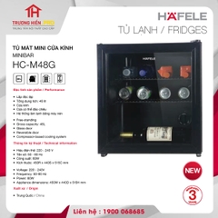 TỦ MÁT MINI CỬA KÍNH HAFELE HC-M48G