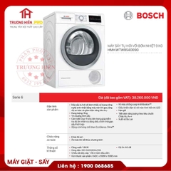 MÁY SẤY TỤ HƠI VỚI BƠM NHIỆT BOSCH WTW85400SG