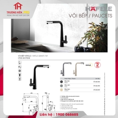 VÒI BẾP HAFELE HT20-GH1P259