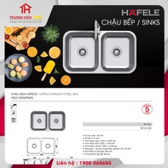 CHẬU INOX HAFELE HS20-SSN2R90S