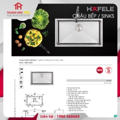 CHẬU INOX HAFELE HS21-SSN1S80