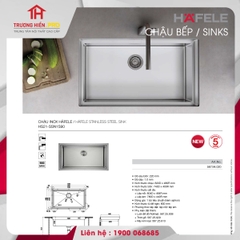 CHẬU INOX HAFELE HS21-SSN1S90