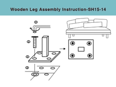 Wooden Leg Assembly Instruction-SH15-14