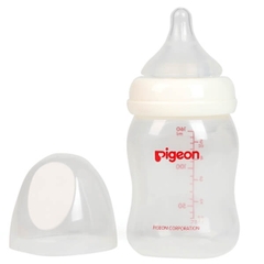 Bình sữa Pigeon nhựa PP Plus BPA Free cổ rộng 160ml /240ml