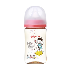 Bình sữa Pigeon PPSU Plus WN3 Nhật Bản in hình 240ml