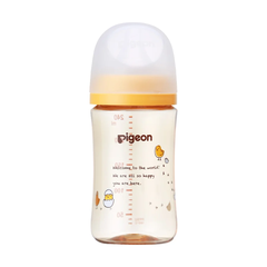 Bình sữa Pigeon PPSU Plus WN3 Nhật Bản in hình 240ml