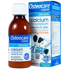 Siro Osteocare Liquid Vitabiotics bổ sung canxi, magiê, vitamin D, kẽm giúp xương chắc khỏe (200ml)