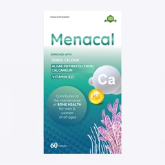 [Tặng gối chữ U Ferrolip] MENACAL BỔ SUNG CALCI TỰ NHIÊN VÀ D3K2 CHO MẸ BẦU