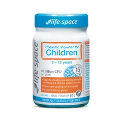 [Tặng PMH 100K] Life-space Probiotic Powder For Children bổ sung men vi sinh hỗ trợ hệ tiêu hóa, tăng cường miễn dịch cho trẻ từ 3-12 tuổi