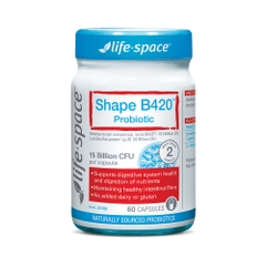 [Tặng PMH 100K] Viên uống Life-space Shape B420 Probiotic bổ sung men vi sinh hỗ trợ hệ tiêu hóa và kiểm soát cân nặng