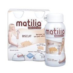 Sữa bầu Matilia 200ml 4h/vỉ (4 vị Socola, Vani, Bích Quy)