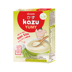Bột ăn dặm Aiwado Kazu Yumy gạo sữa 200g