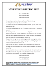 Bài Văn Khấn Cúng Tết Hàn Thực