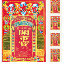 Bộ giấy vàng mã cúng khai trương (đầy đủ)