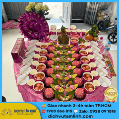 Mâm Cúng Đầy Tháng Bé Gái Trọn Gói