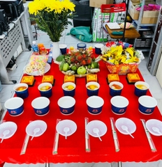 Mâm cúng xe VIP 1 - Cơ Bản Chay