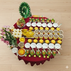 Mâm Cúng Đầy Tháng Bé Trai Trọn Gói