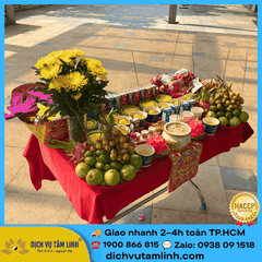Mâm Cúng Cô Hồn Chay Thịnh Soạn – Trang Nghiêm, Đầy Đủ