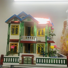 Biệt thự sân vườn mini vàng mã VIP12 (Mẫu làm thủ công, sang trọng, đẹp)
