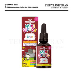 NATURE AID Mini Drops Iron - 50ml/Sắt giọt cho bé 3m-5y