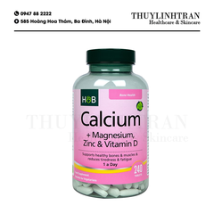 H&B Calcium + Magnesium, ZinC & Vit D3