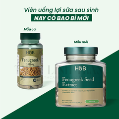 H&B Fenugreek 1830mg 90v