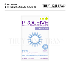 PROCEIVE Conception Men 60v/Vitamin tổng hợp tăng sức khỏe sinh sản nam giới