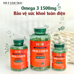 H&B Omega3 1500mg/Dầu cá biển