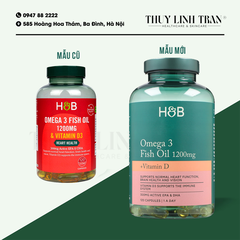 H&B Omega3 1200mg with Vitamin D3 120v
