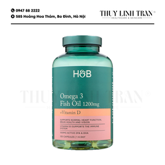 H&B Omega3 1200mg with Vitamin D3 120v