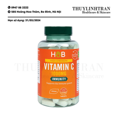 H&B Vitamin C-1000mg Rose Hips 120v