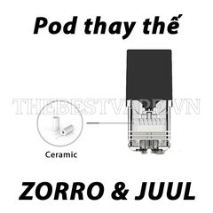 Pod thay thế cho Pod System ZORRO & JUUL (4 Pods )