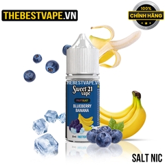 Sweet 21 ( Fruit Blast ) - BLUEBERRY BANANA ( Việt Quất Chuối Lạnh ) - Salt Nicotine