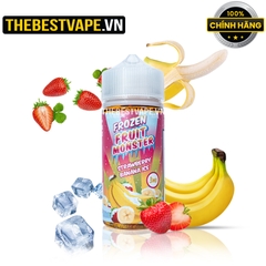 Monster Vape Labs ( Frozen Fruit ) - STRAWBERRY BANANA ICE ( Dâu Tây Chuối Lạnh ) - Freebase