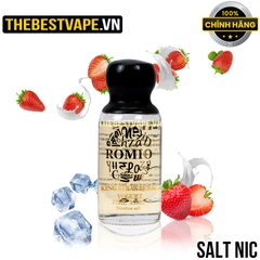 Romio ( Glass Series ) - V17 KING STRAWBERRY YOGURT( Sữa Dâu Tây Lạnh ) - Salt Nicotine