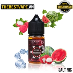 Hold'em - LYCHEE WATERMELON ( Vải Dưa Hấu Lạnh ) - Salt Nicotine