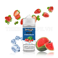 Sweet 21 ( Fruit Blast ) - STRAW MELON ( Dâu Tây Dưa Hấu Lạnh ) - Freebase